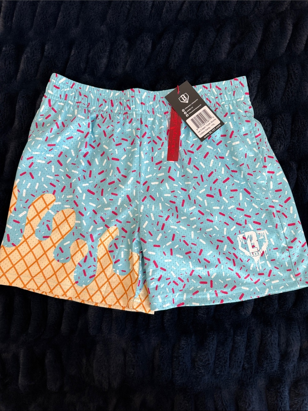 Baseball lifestyle ice cream cone shorts